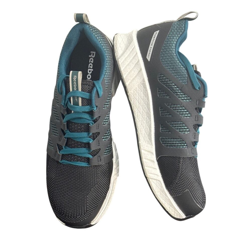 NWB Reebok‎ Women's Fusion Flexweave Athletic Work Shoe Black Teal Size 12M